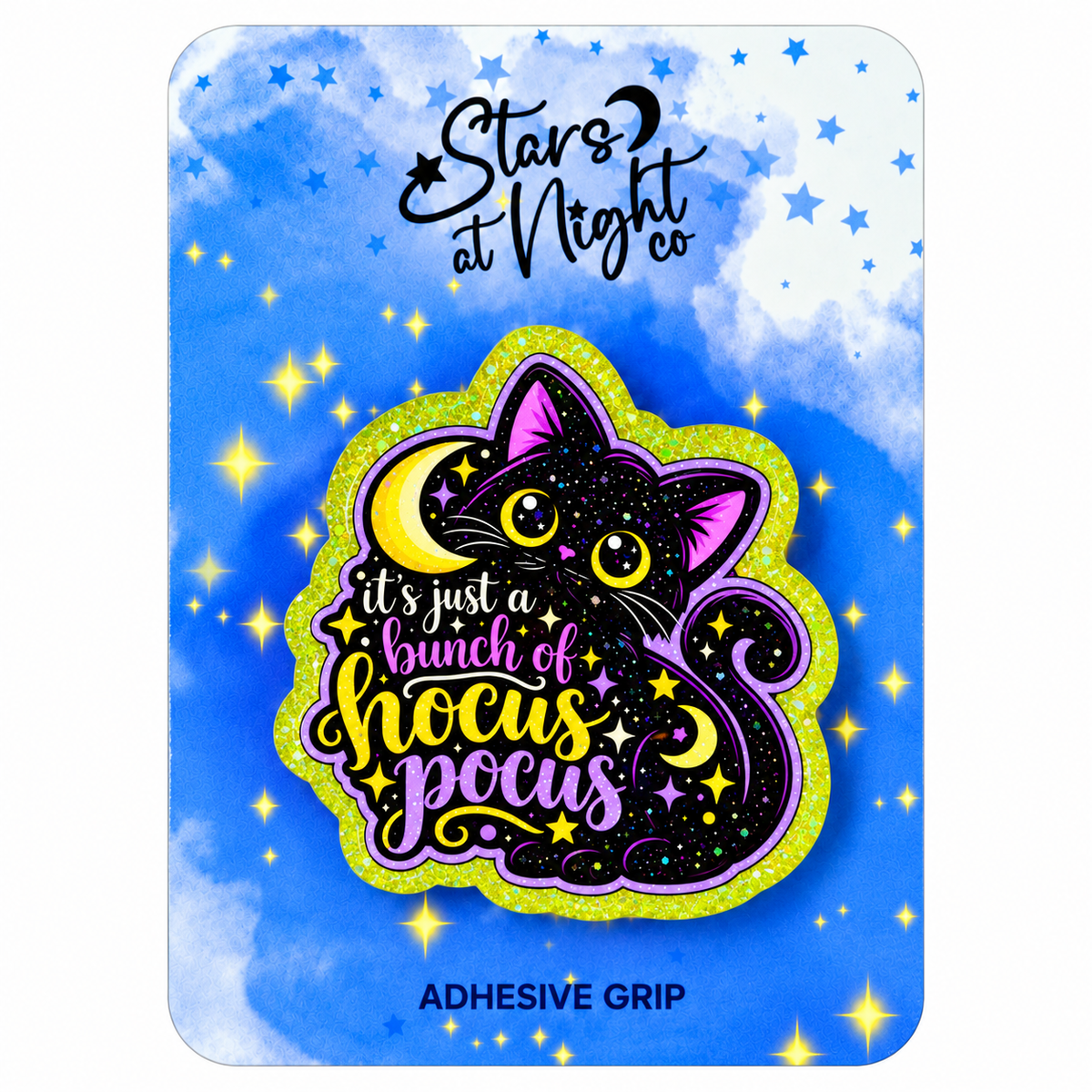 Hocus Pocus Black Cat Phone Tablet Grip