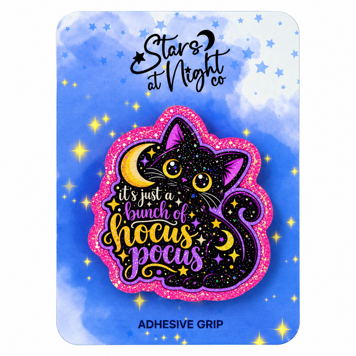 Hocus Pocus Black Cat Phone Tablet Grip