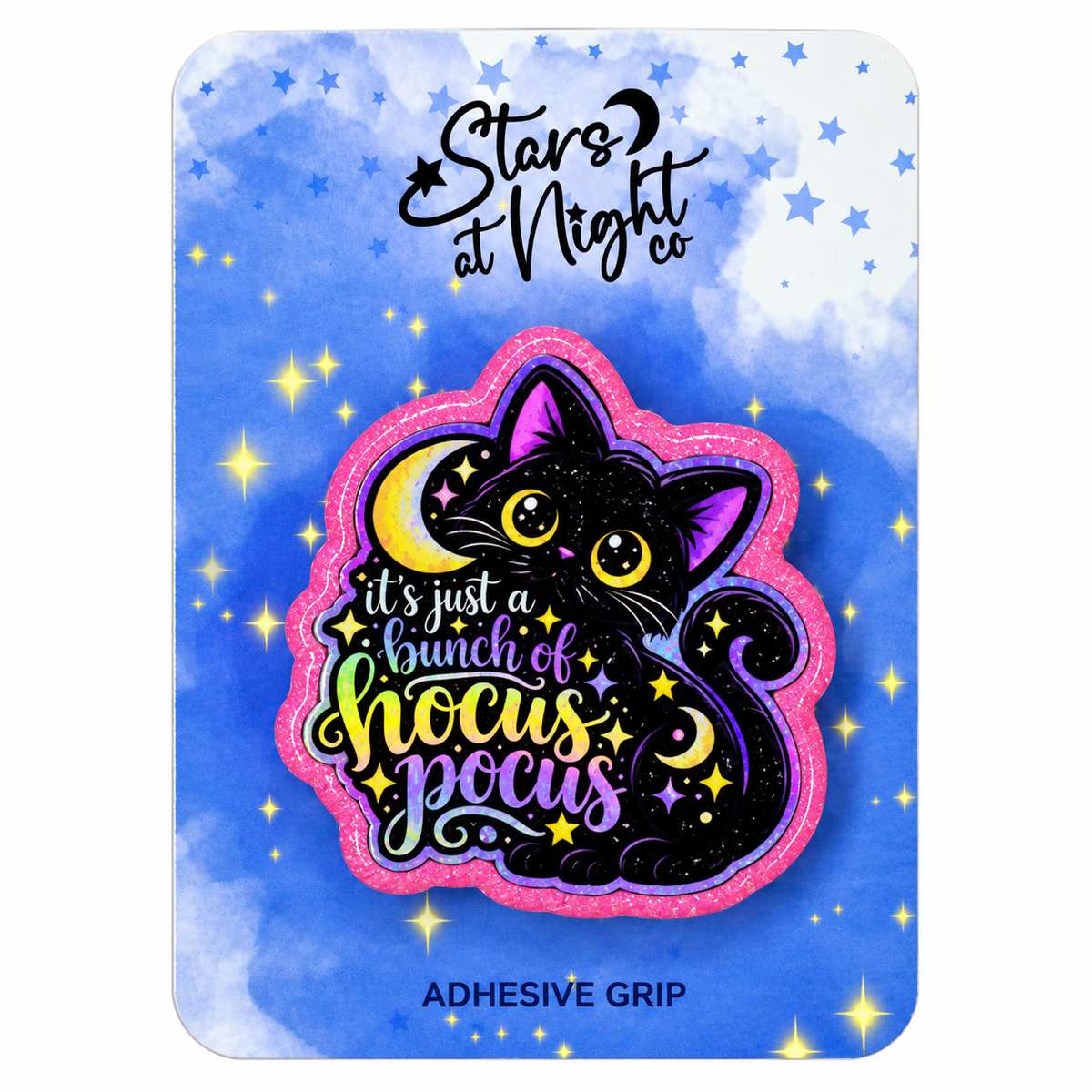 Hocus Pocus Black Cat Phone Tablet Grip