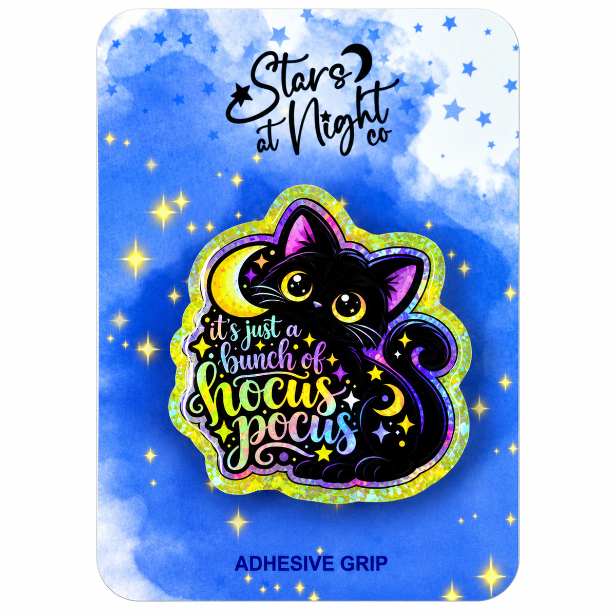 Hocus Pocus Black Cat Phone Tablet Grip