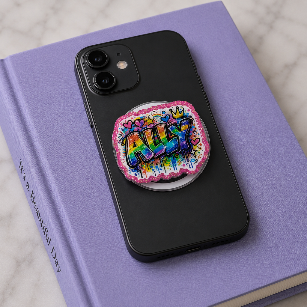 Ally Graffiti Pride Phone Tablet Grip