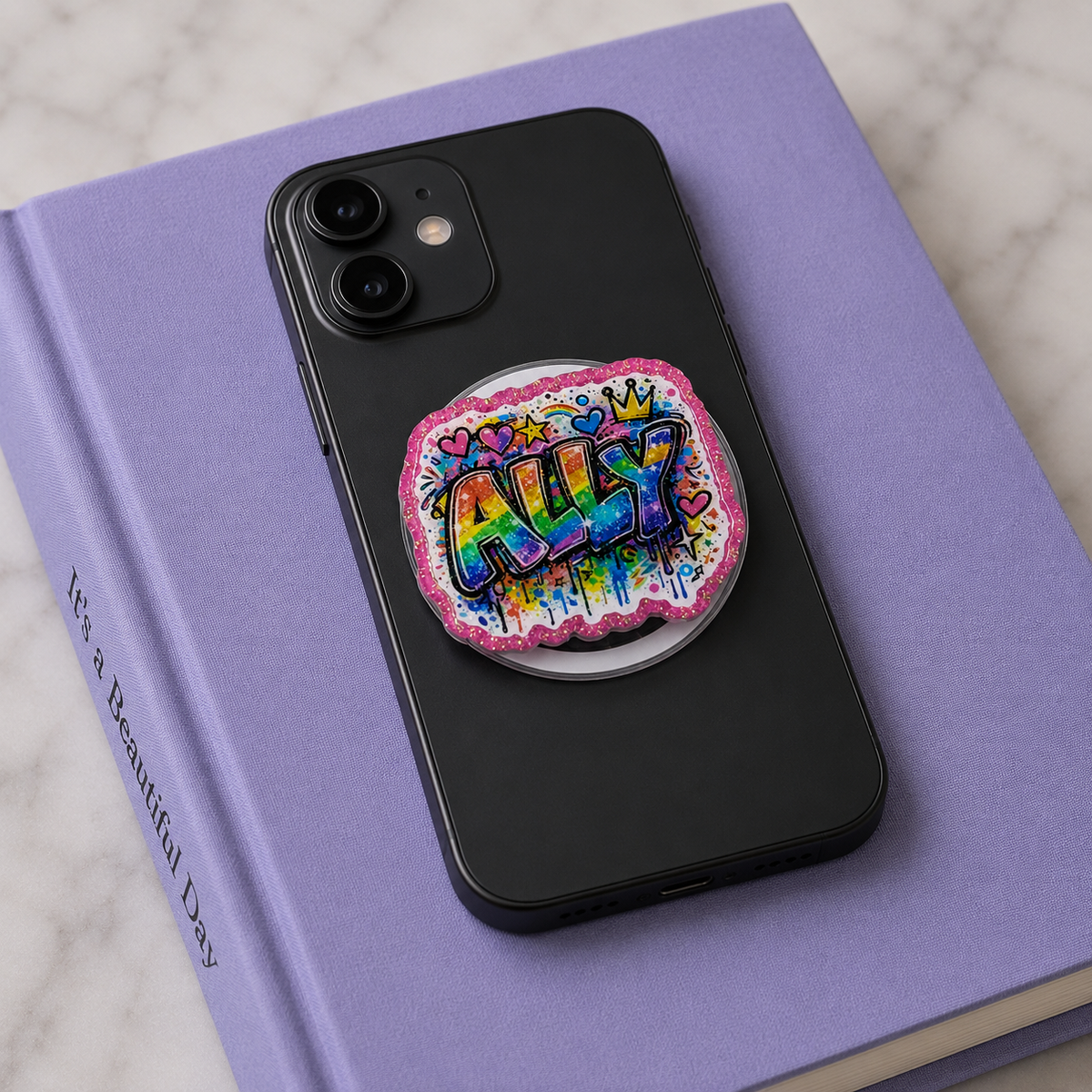 Ally Graffiti Pride Phone Tablet Grip