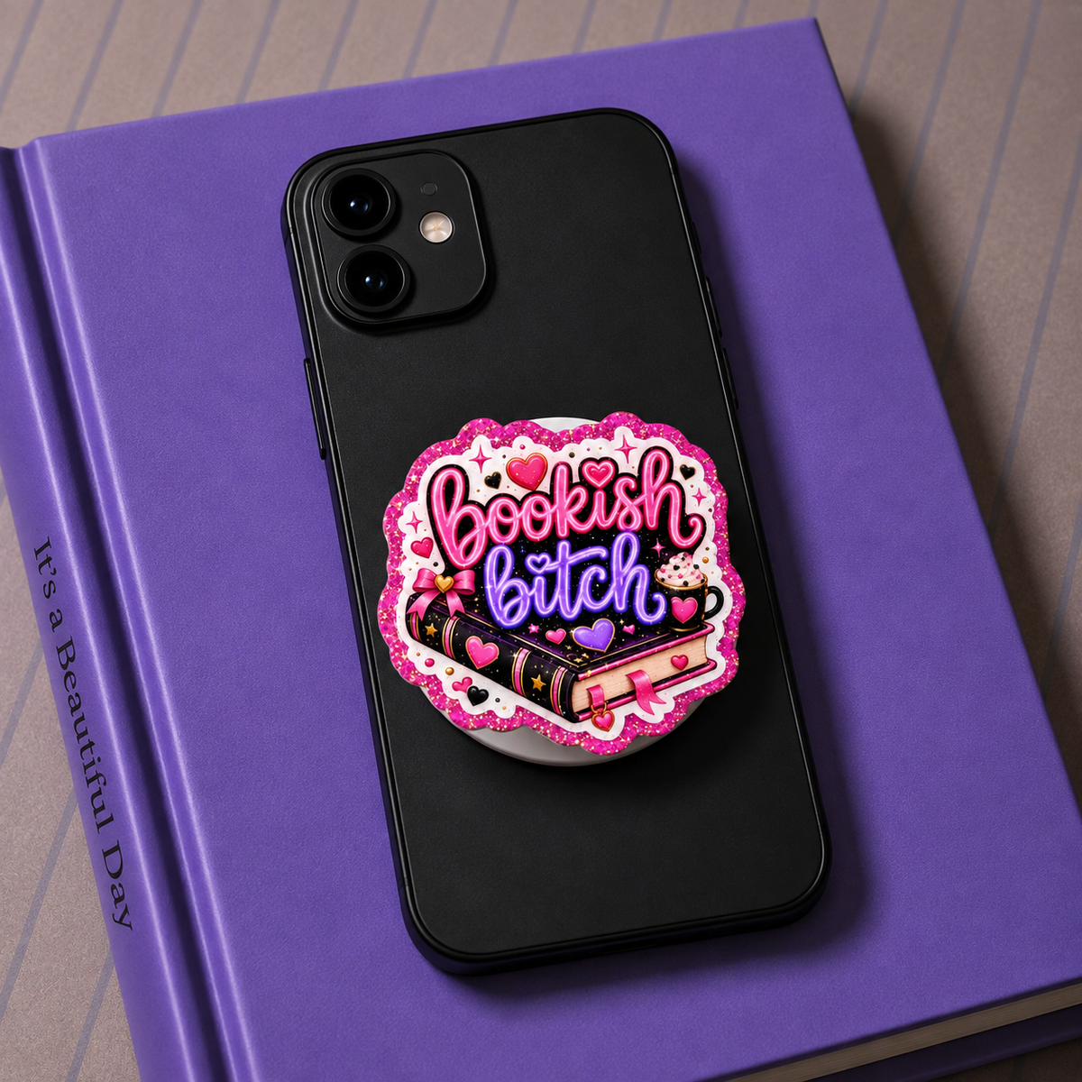 Bookish Bitch Phone Tablet Grip