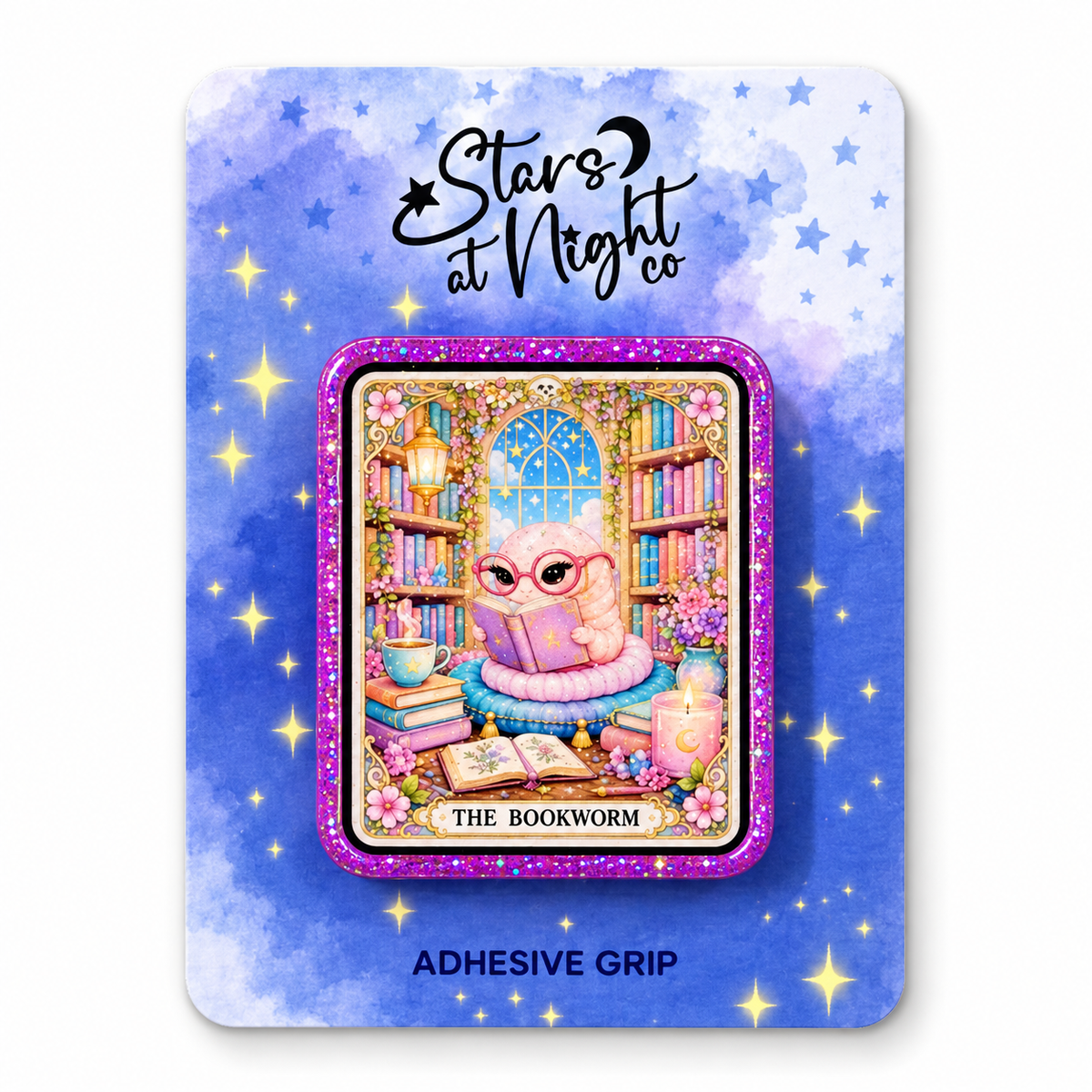Bookworm Tarot Card Phone Tablet Grip