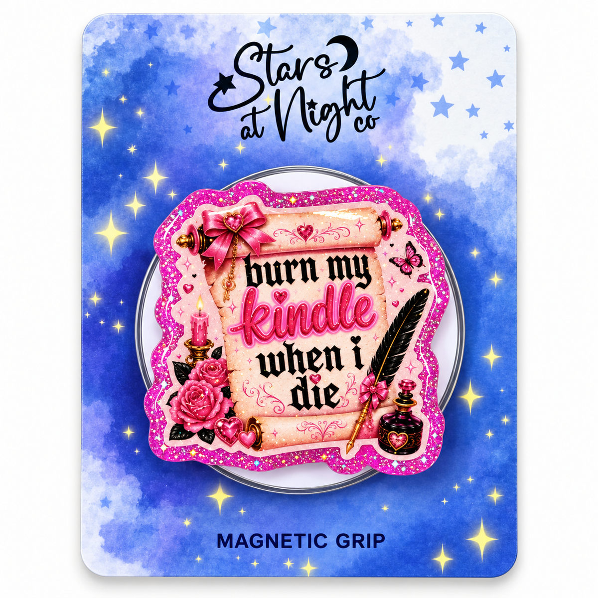 Burn When I Die Phone Tablet Grip