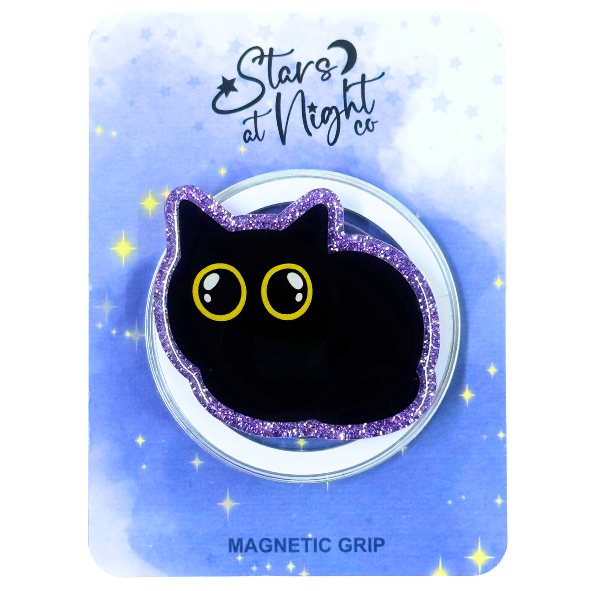 Black Cat Phone Tablet Grip