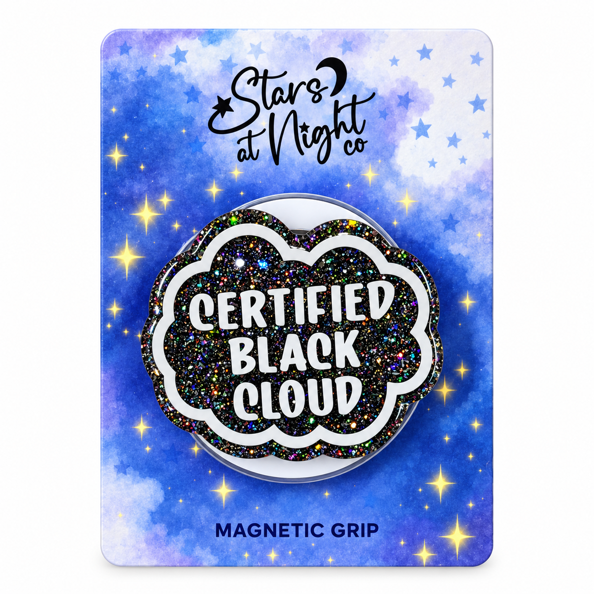 Certified Black Cloud Phone Tablet Grip