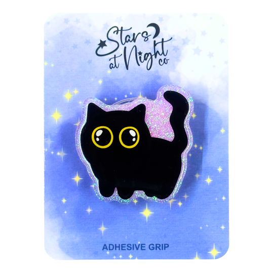 Black Cat Phone Tablet Grip