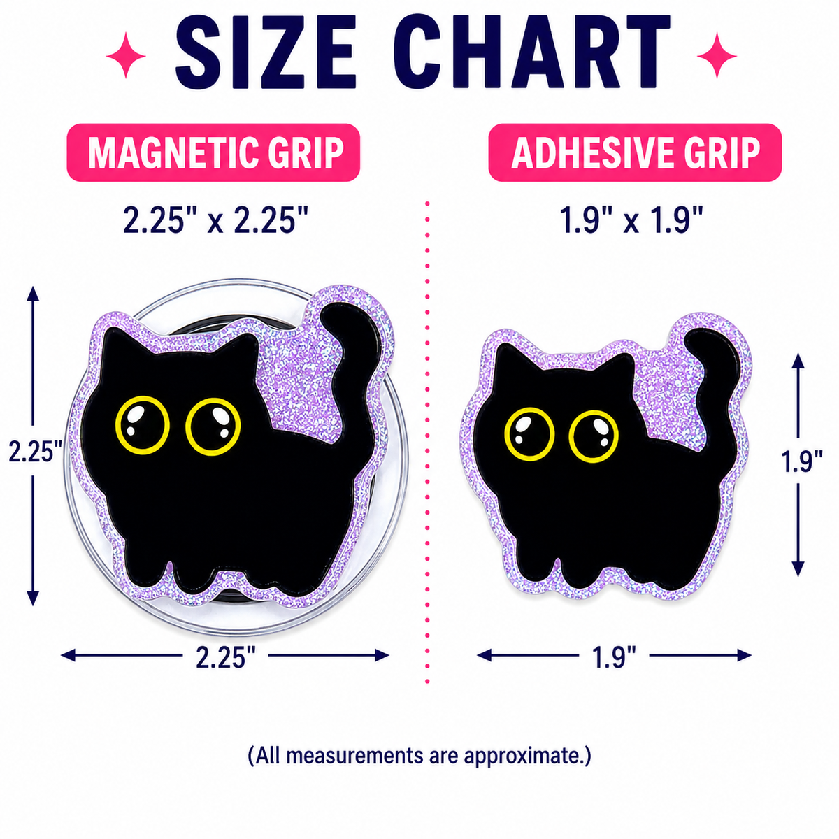 Black Cat Phone Tablet Grip