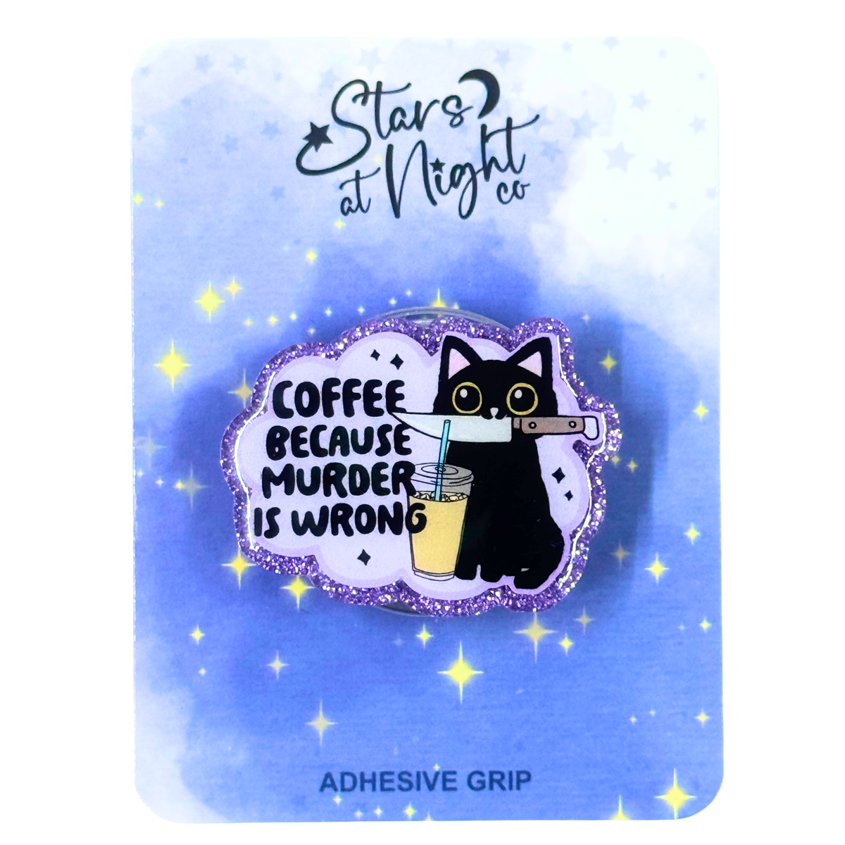 Coffee Because Murder Is Wrong Phone Tablet Grip