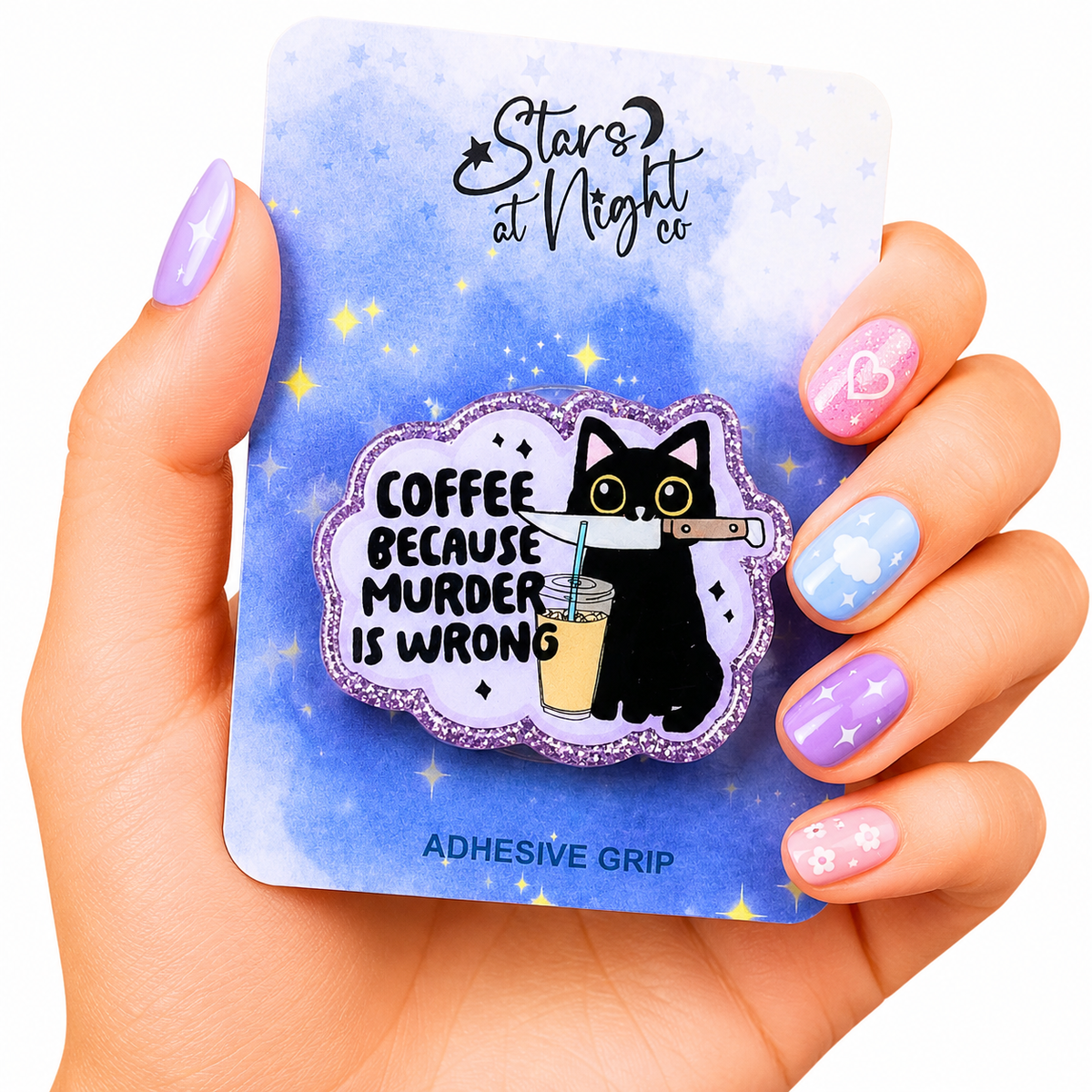 Coffee Because Murder Is Wrong Phone Tablet Grip
