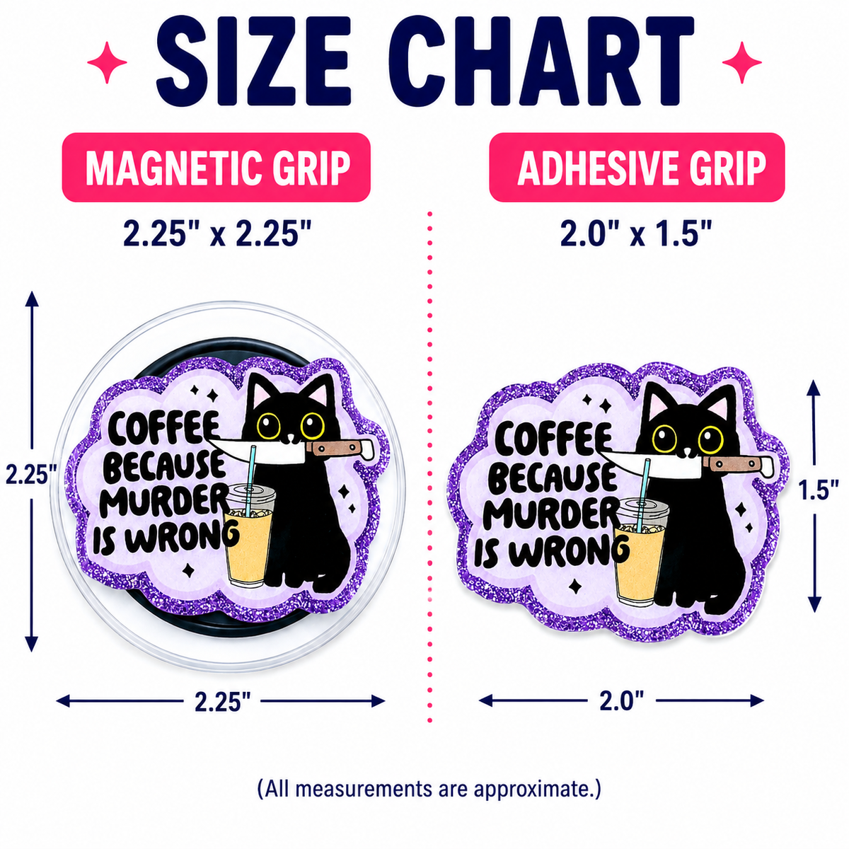 Coffee Because Murder Is Wrong Phone Tablet Grip