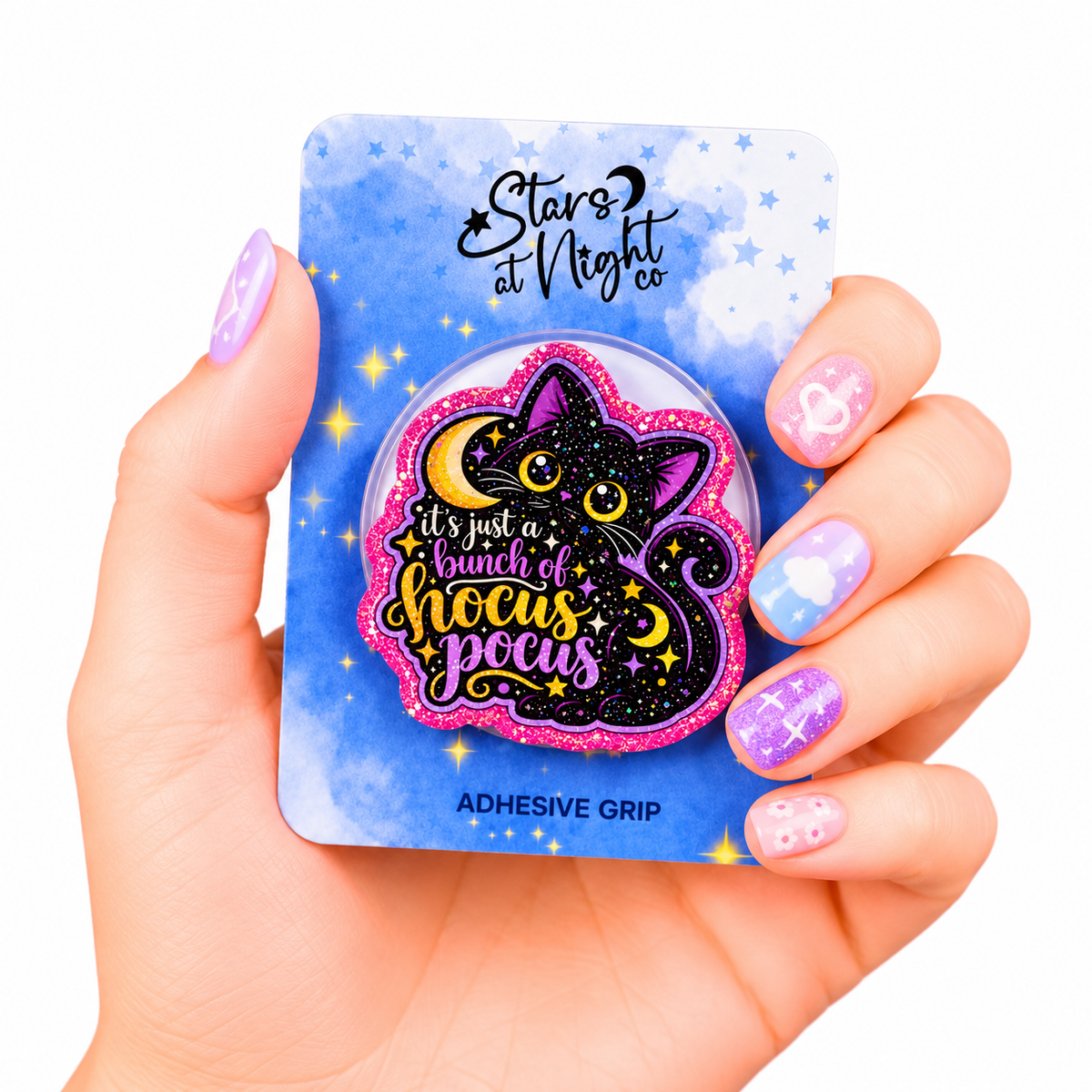 Hocus Pocus Black Cat Phone Tablet Grip