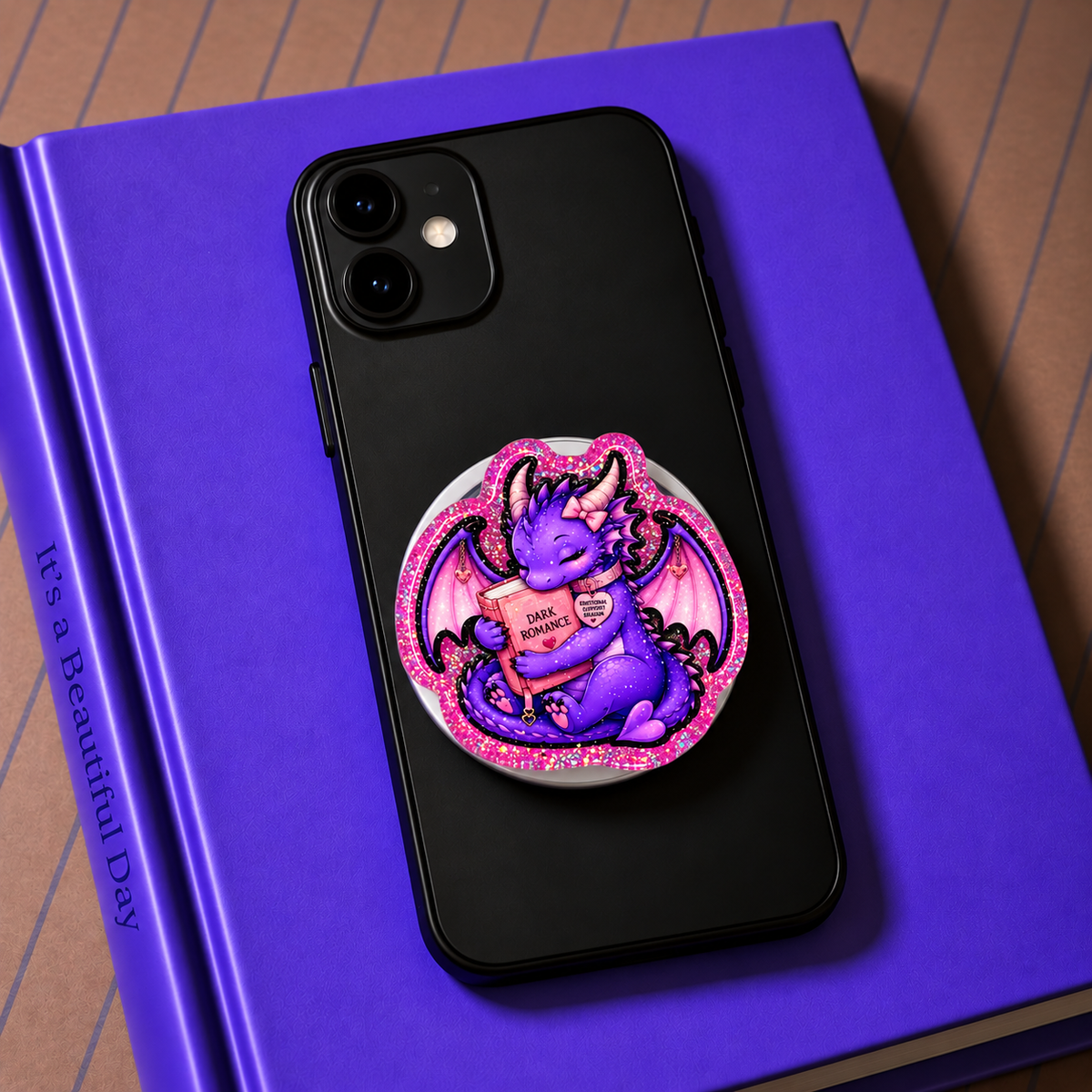 Dark Romance Dragon Phone Tablet Grip