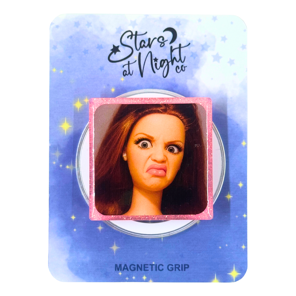 Doll Face Phone Tablet Grip