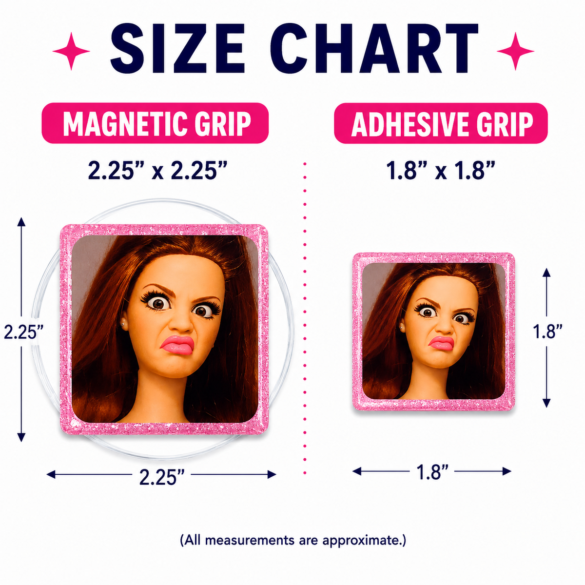 Doll Face Phone Tablet Grip