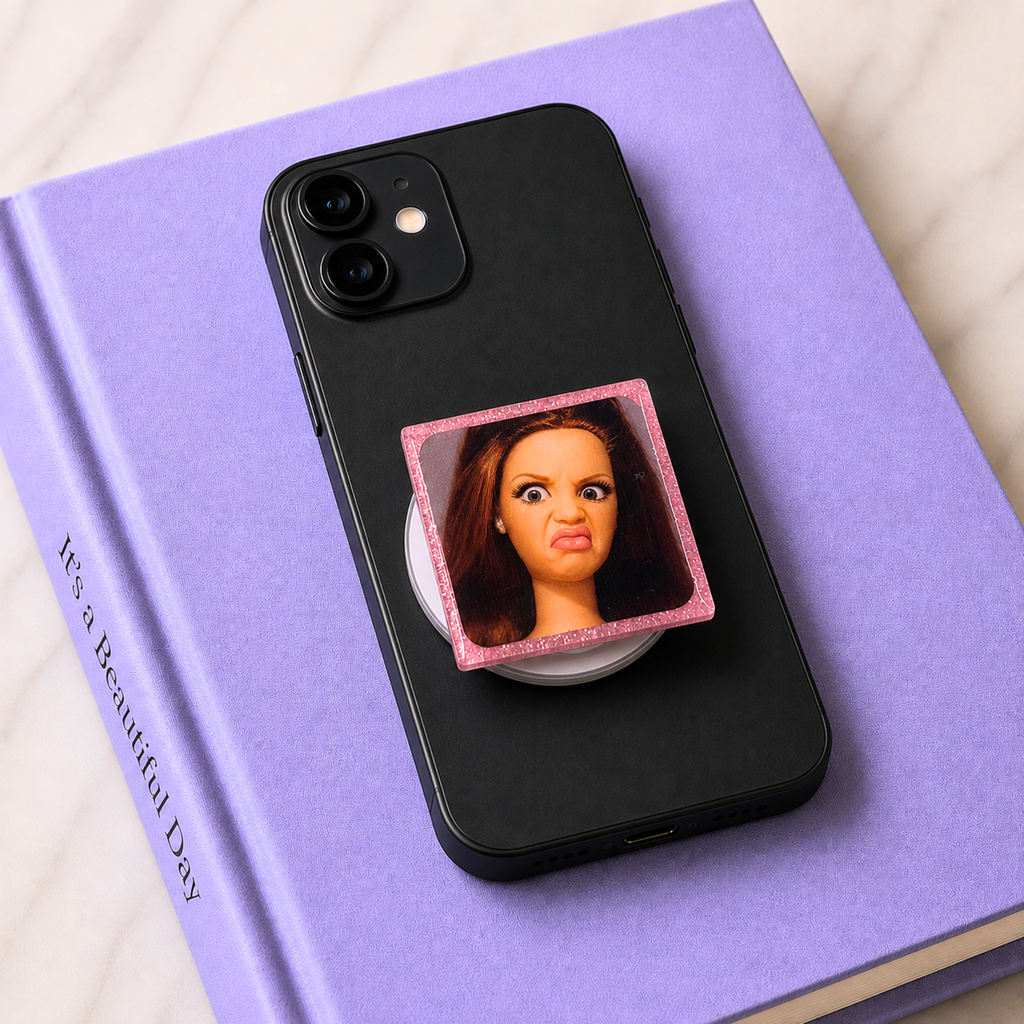 Doll Face Phone Tablet Grip