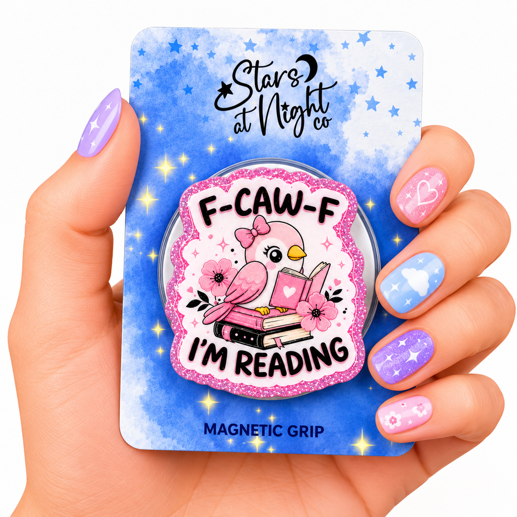 F-Caw-F Im Reading Phone Tablet Grip