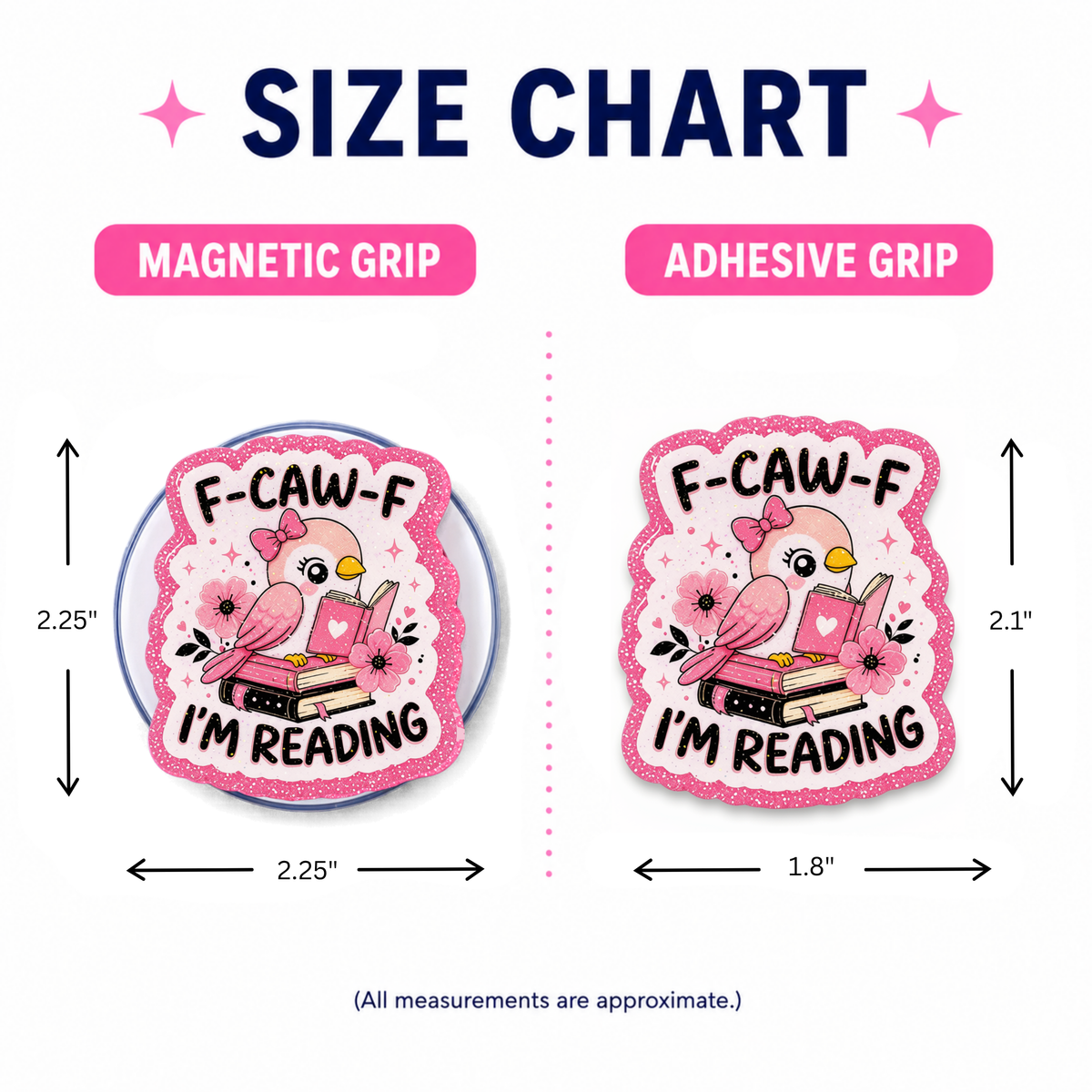 F-Caw-F Im Reading Phone Tablet Grip