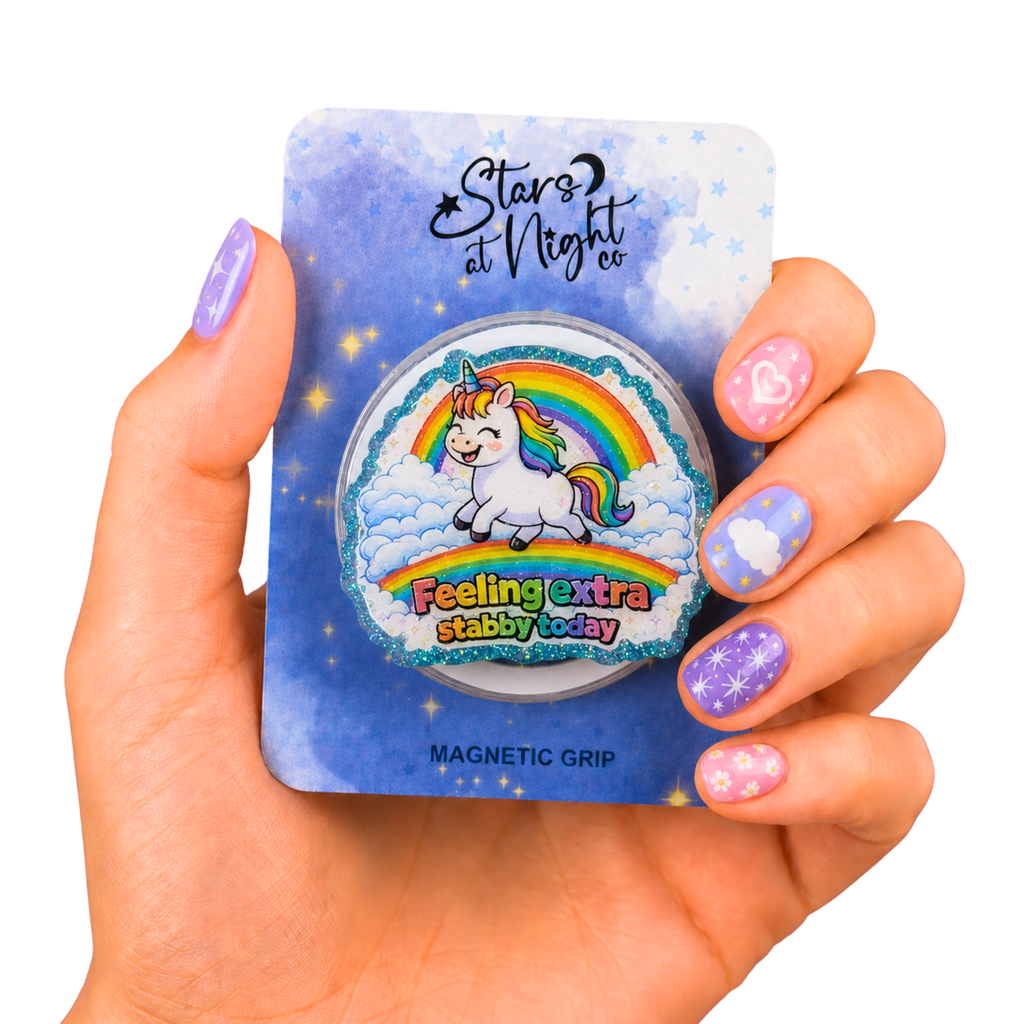 Feeling Extra Stabby Today Unicorn Phone Tablet Grip