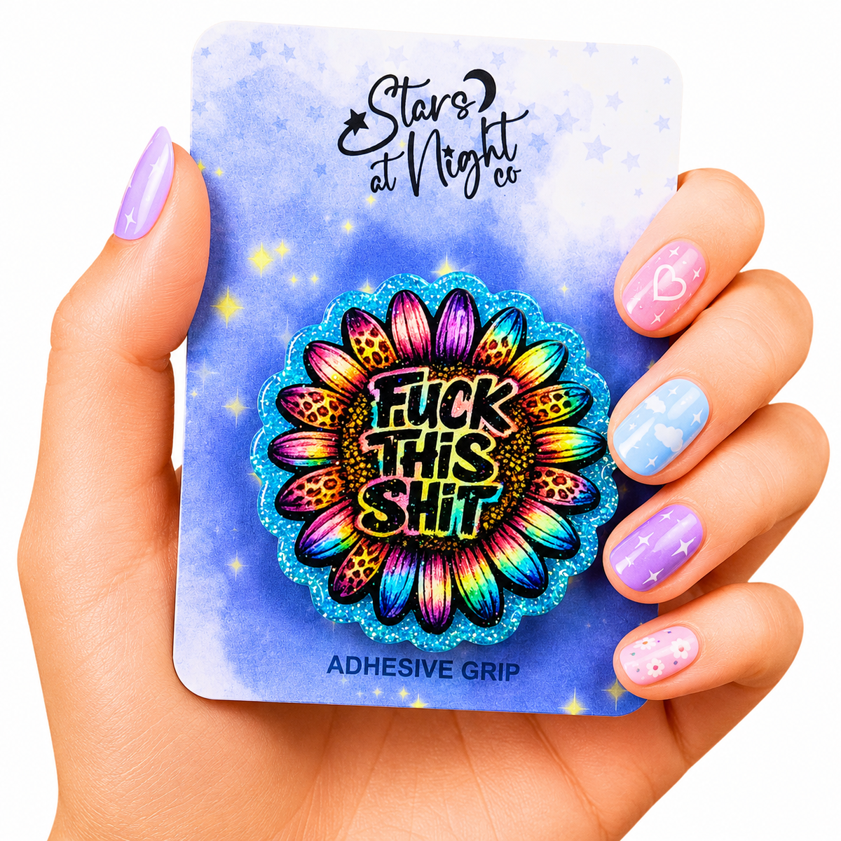 Fuck This Shit Sunflower Phone Tablet Grip