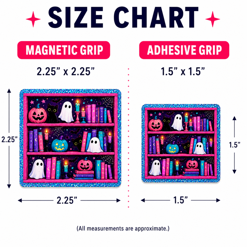 Ghost Bookshelf Phone Tablet Grip