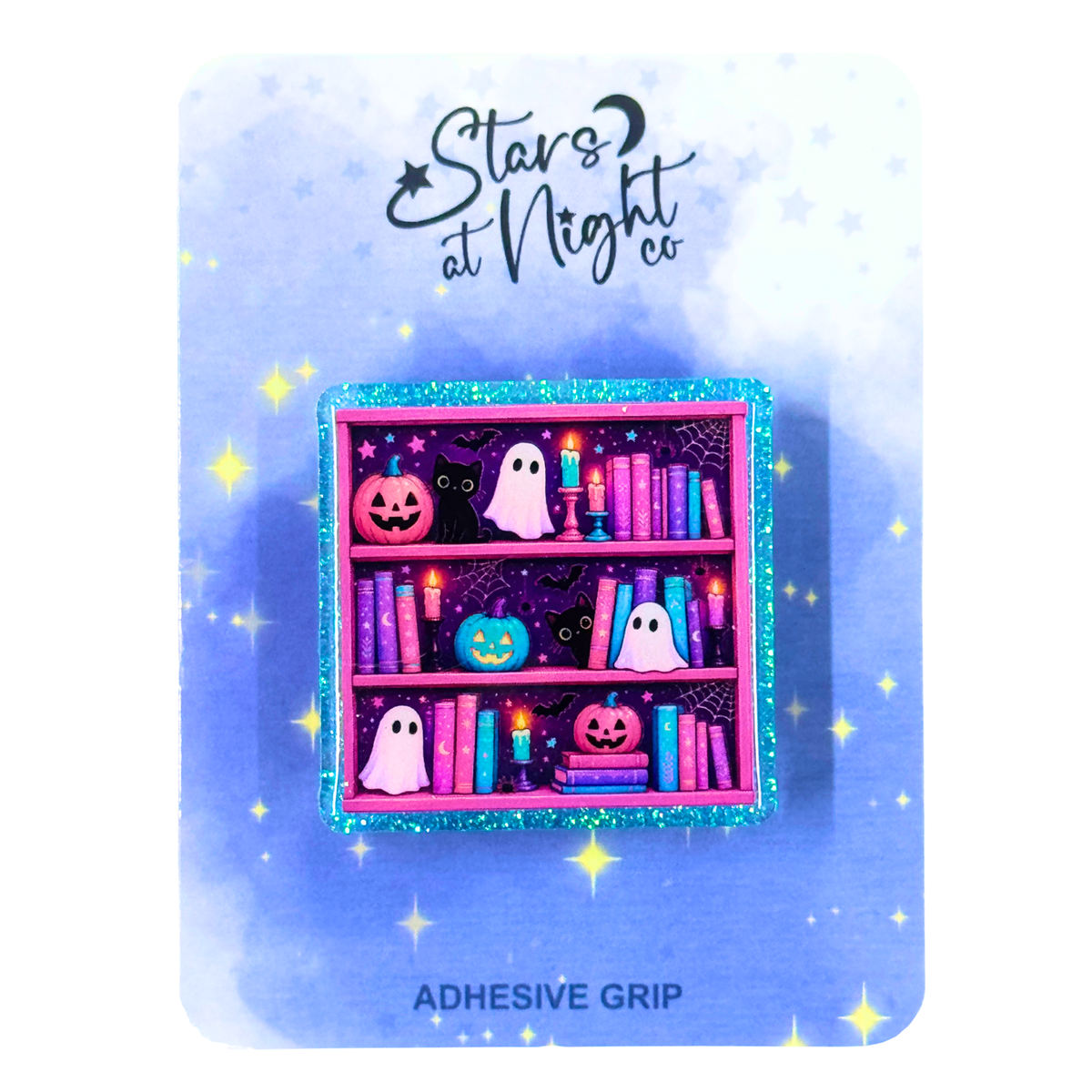 Ghost Bookshelf Phone Tablet Grip