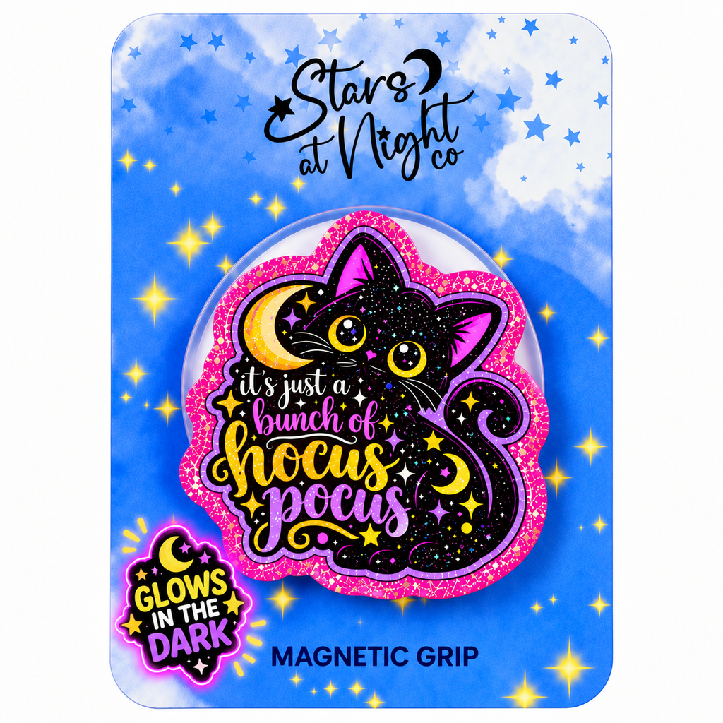Hocus Pocus Black Cat Phone Tablet Grip