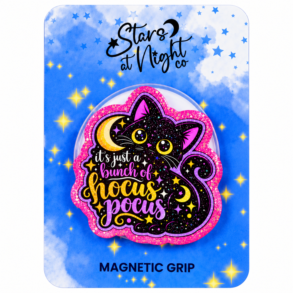 Hocus Pocus Black Cat Phone Tablet Grip
