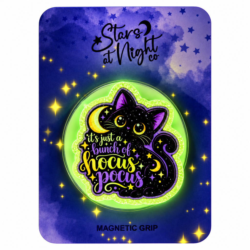 Hocus Pocus Black Cat Phone Tablet Grip