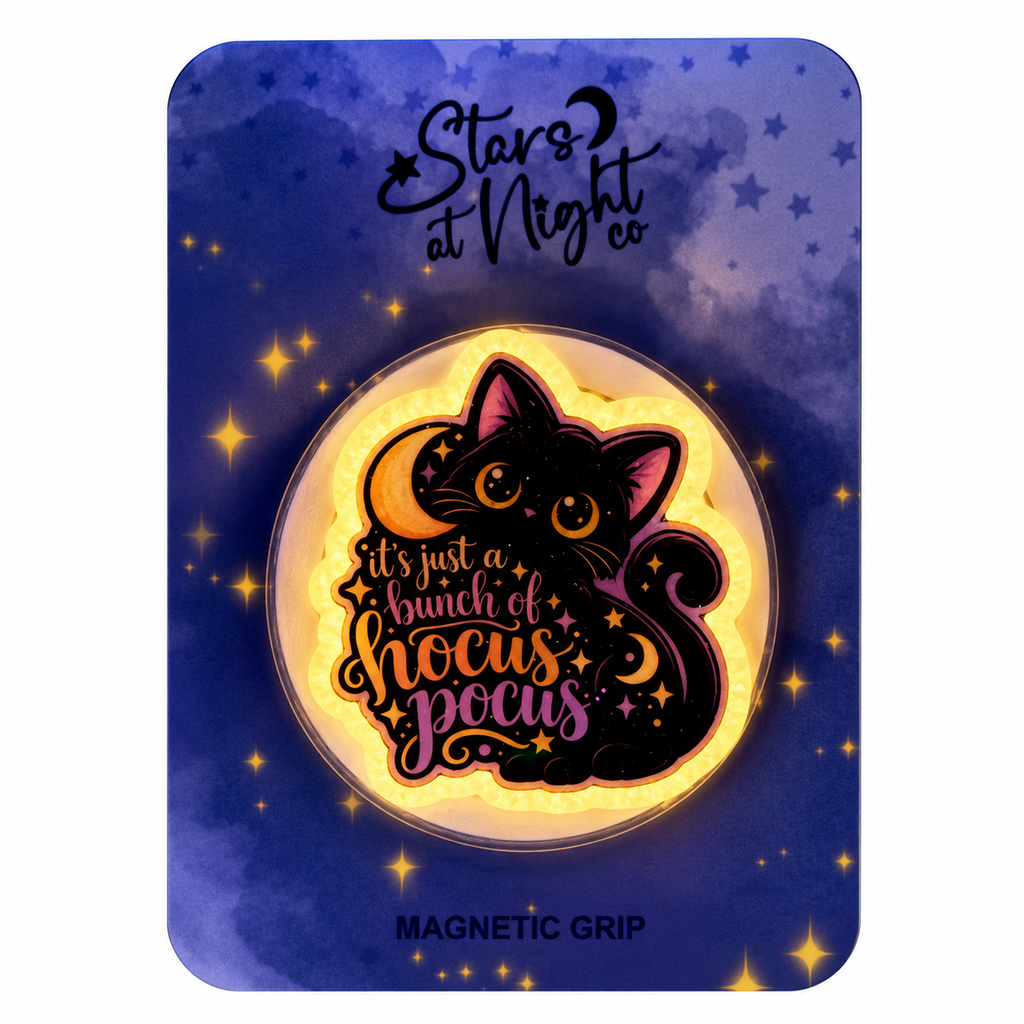 Hocus Pocus Black Cat Phone Tablet Grip