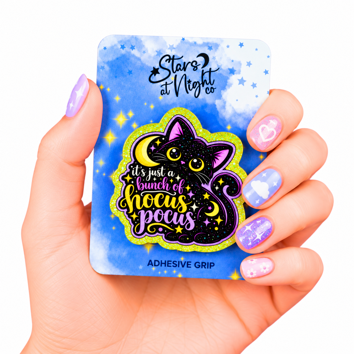 Hocus Pocus Black Cat Phone Tablet Grip