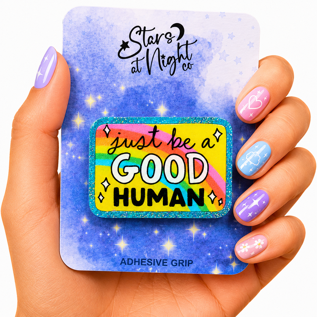 Just Be A Good Human Phone Tablet Grip
