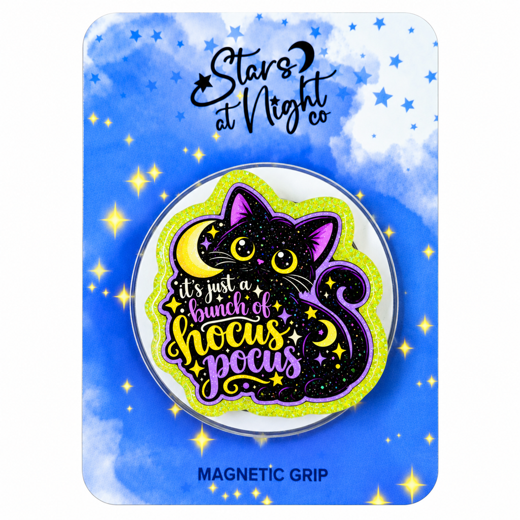 Hocus Pocus Black Cat Phone Tablet Grip