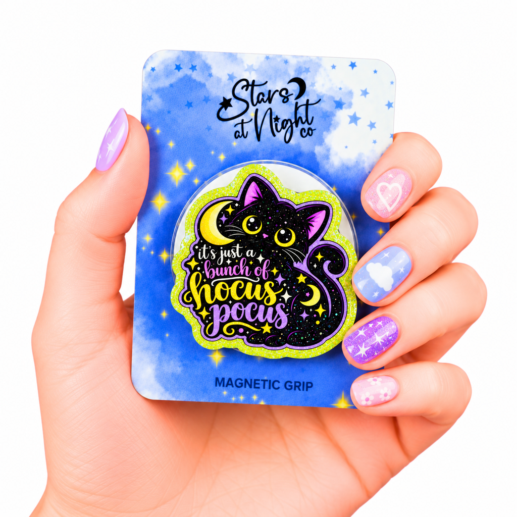 Hocus Pocus Black Cat Phone Tablet Grip