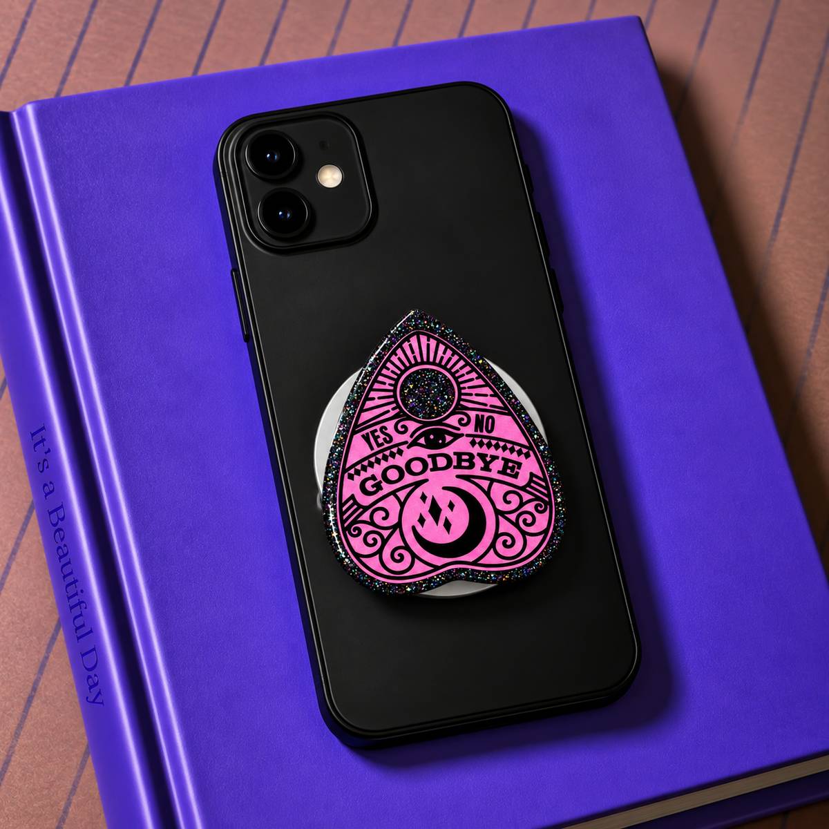 Pink Planchette Phone Tablet Grip