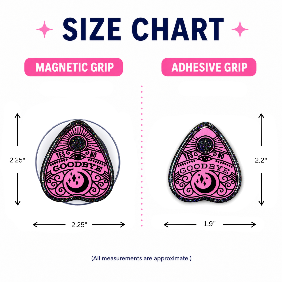 Pink Planchette Phone Tablet Grip
