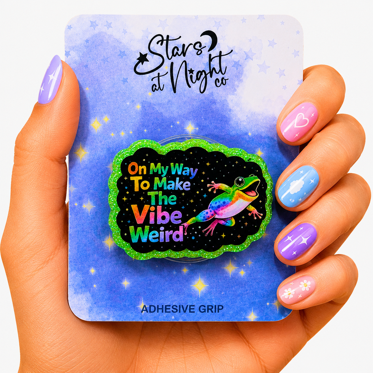 Make The Vibe Weird Frog Phone Tablet Grip