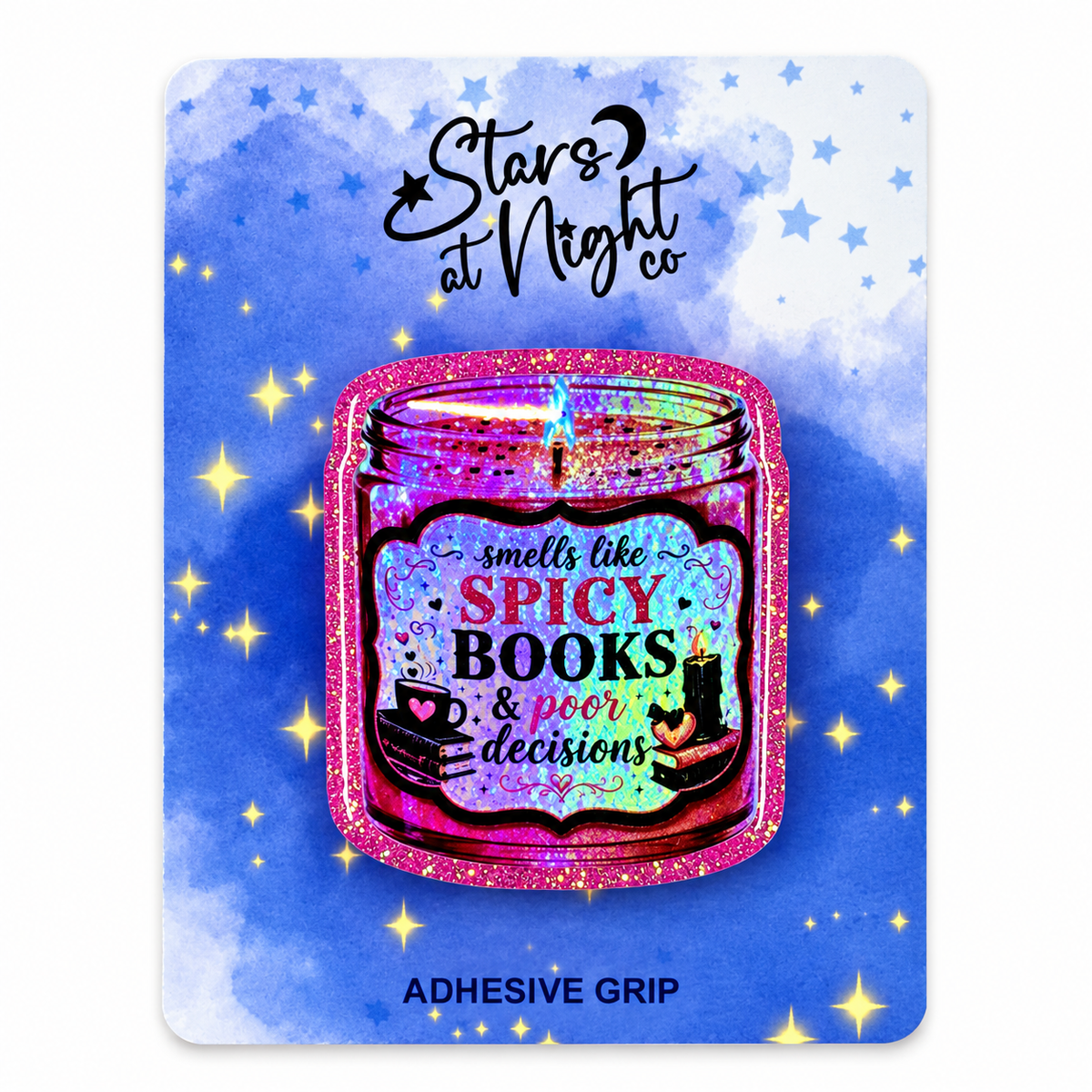 Spicy Books Candle Phone Tablet Grip