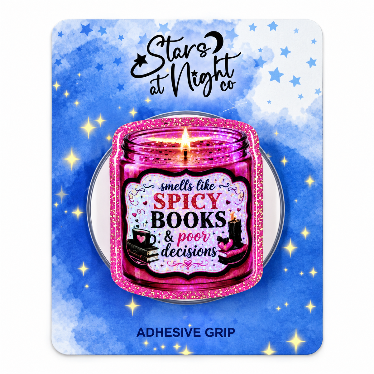 Spicy Books Candle Phone Tablet Grip