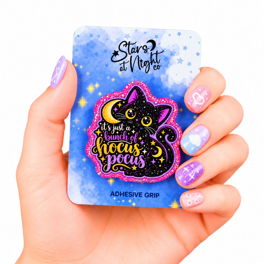 Hocus Pocus Black Cat Phone Tablet Grip