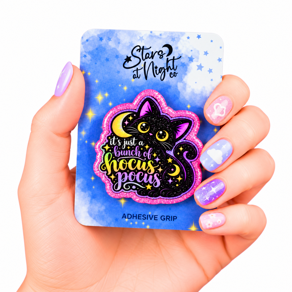 Hocus Pocus Black Cat Phone Tablet Grip