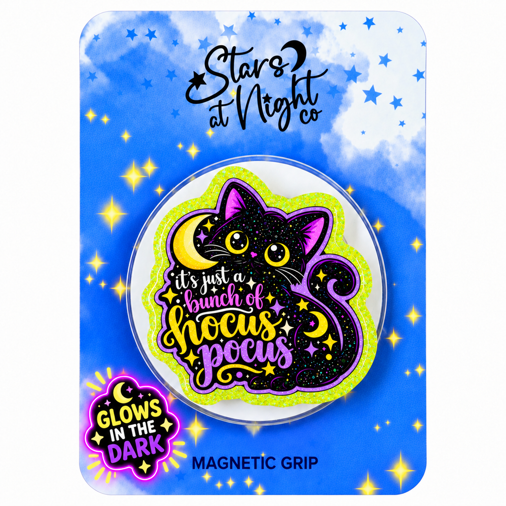 Hocus Pocus Black Cat Phone Tablet Grip