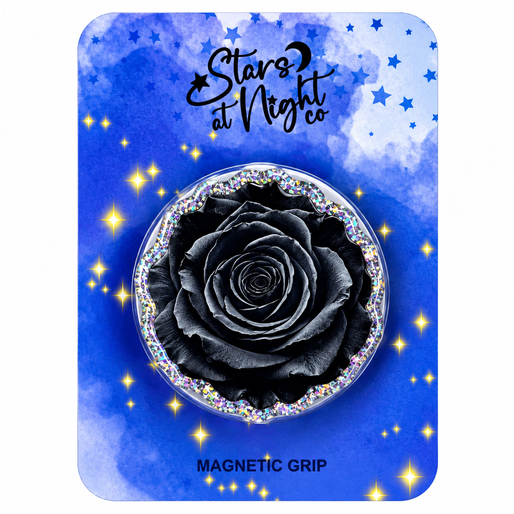 Black Rose Phone Tablet Grip