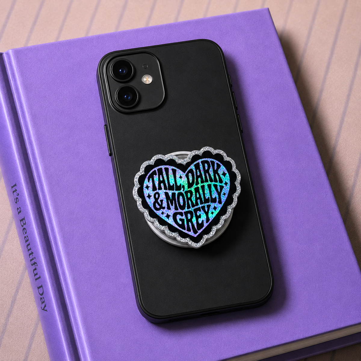 Tall Dark & Morally Grey Phone Tablet Grip