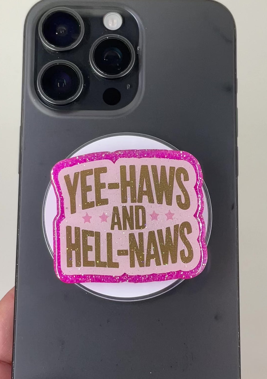 Yee Haws & Hell Naws Phone Tablet Grip