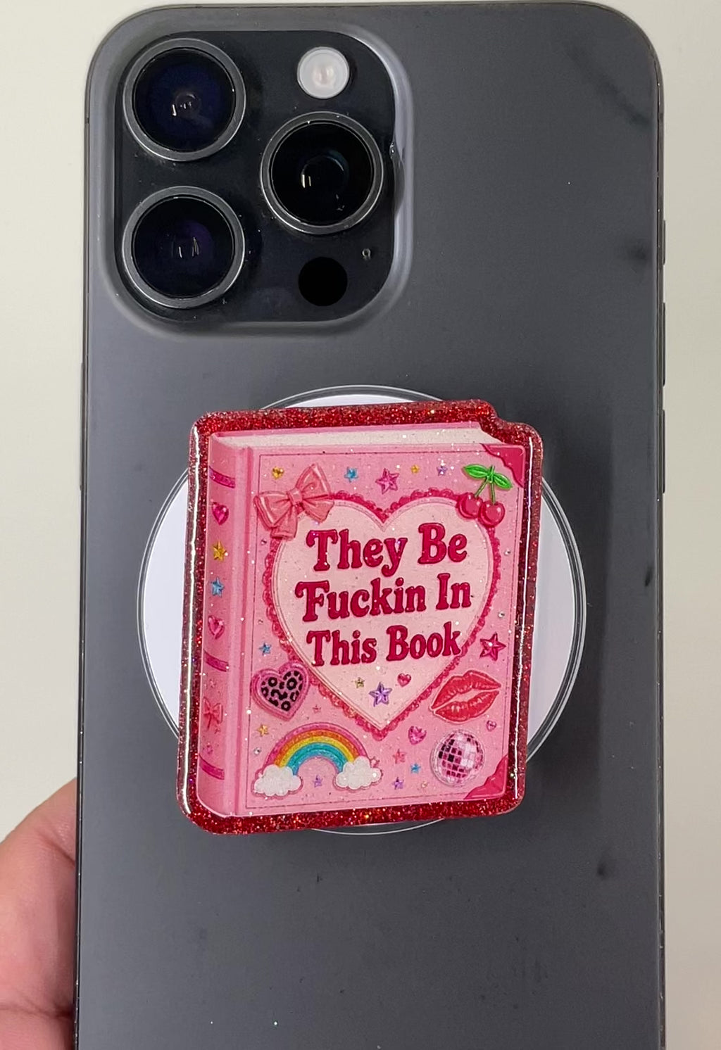 They Be Fuckin In This Book Phone Tablet Grip