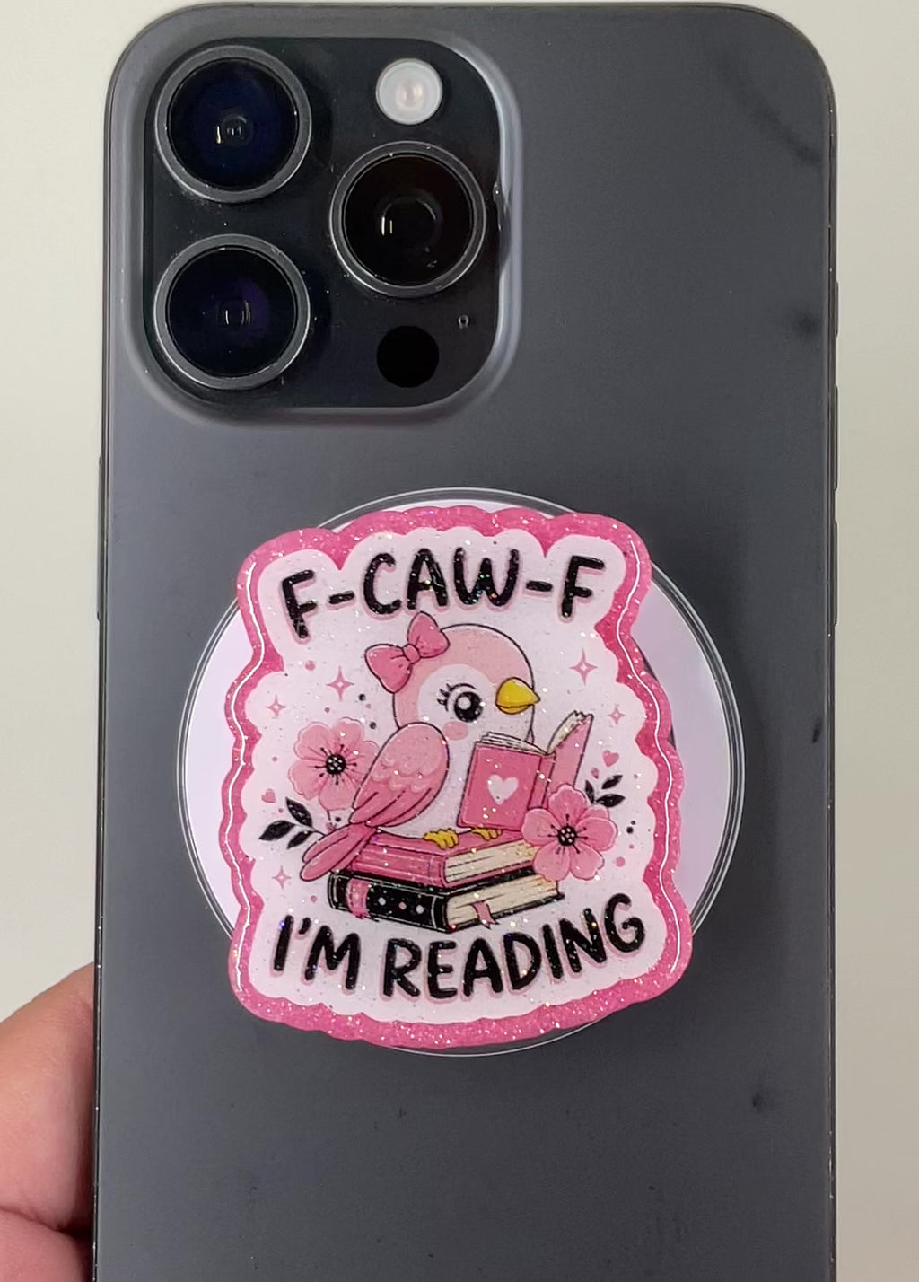 F-Caw-F Im Reading Phone Tablet Grip