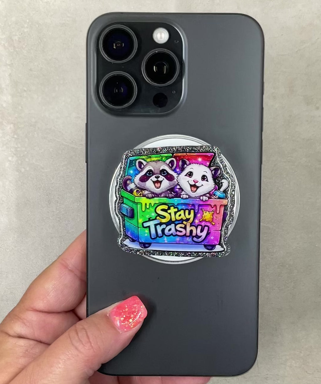 Stay Trashy Phone Tablet Grip
