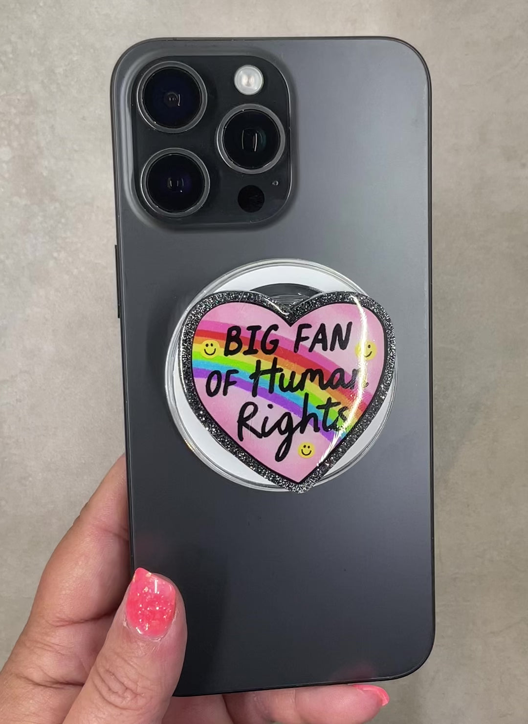 Big Fan of Human Right Phone Tablet Grip